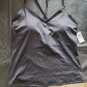 Old Navy Powersoft tank with built in bra, women's black, size small